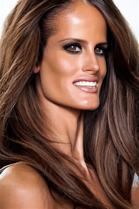 A Beautiful Portrait Of Izabel Goulart Smiling As G I Stable