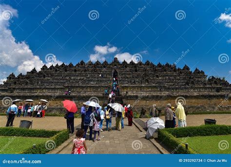 Borobudur The World S Largest Buddhist Temple In Java Editorial Stock