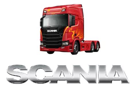 Emblema Cromado Grade Para Caminhão Scania R S Ntg Parcelamento sem