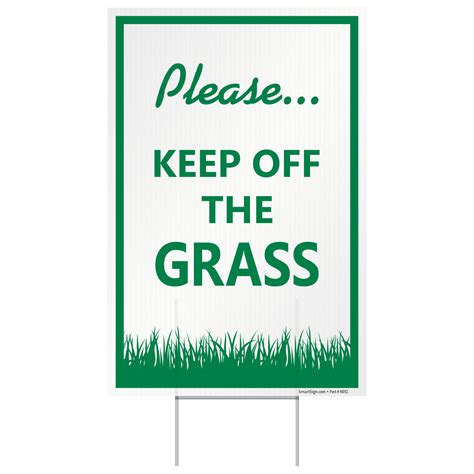 Smartsign Please Keep Off The Grass Sign Wayfair