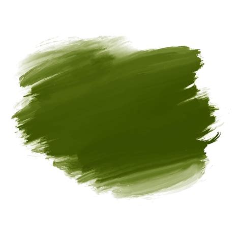 Free Vector Abstract Green Watercolor Brush Stroke On White Background