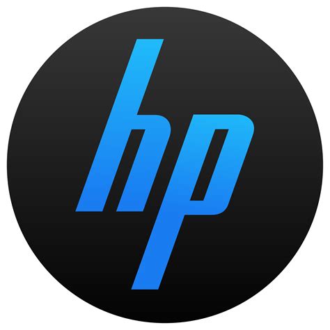 Black HP Logo - LogoDix