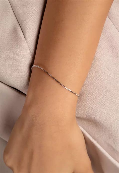 Buy Foundry Foundry 14k White Gold Bold Box Chain Bracelet 2024 Online