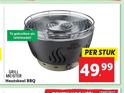 Grill Meister Houtskool BBQ Aanbieding Bij Lidl