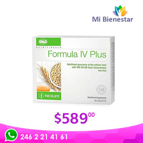 Neolife Formula Iv Plus Mi Bienestar