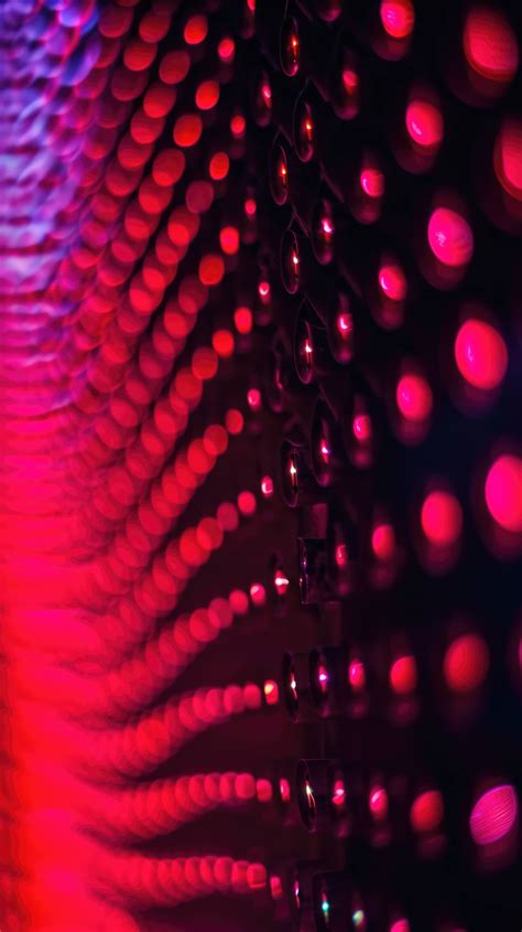 Abstract Lights Background Red Bokeh Lights Led Patterns Artistic