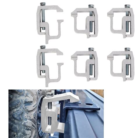 6Pcs Topper Clamps Camper Shell Truck Mounting Clamps For Caps Canopy