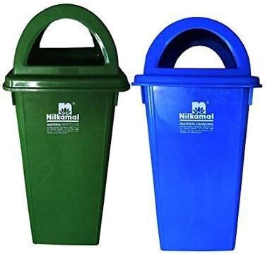 ARISTO Plastic Swing Lid Garbage Waste Dustbin 80 Ltrs Yellow