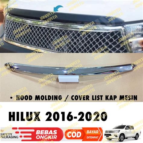 Jual List Kap Mesin Mobil All New Hilux 2016 2018 2020 Hood Molding