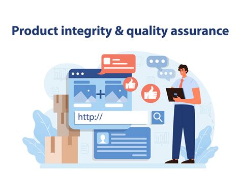 producto integridad y calidad garantía ilustración. un profesional