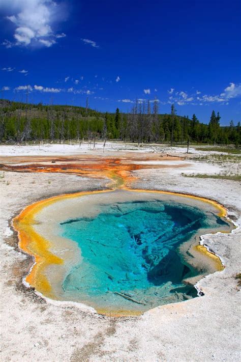 Park Narodowy Szmaragdowy Basen Yellowstone Zdj Cie Stock Obraz