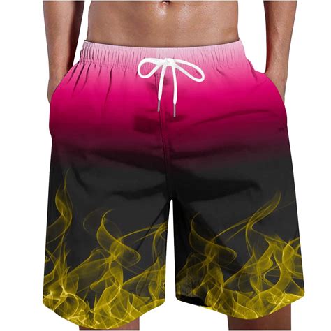 Cllios Mens Swim Trunks Big And Tall Summer Breathable Surfing Board