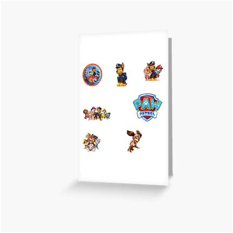 Paw Patrol Logo Stickers PACK Greeting Card For Sale By Madraso