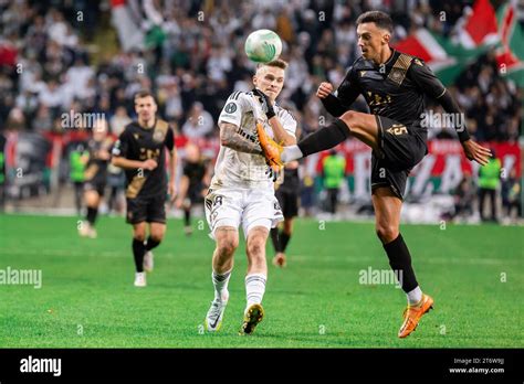 Maciej Rosolek L Of Legia And Stipe Radic R Of Zrinjski Are Seen In