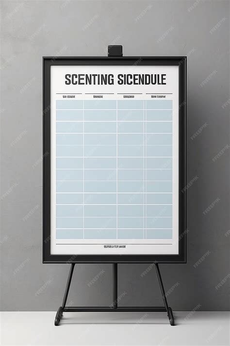 Premium Photo Film Festival Screening Schedule Signage Mockup With