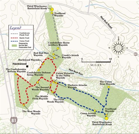 Third Winchester Battlefield Trails Map American Battlefield Trust