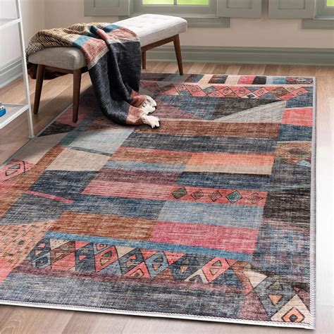 Vernal Colaj Machine Washable Non Shedding Non Slip Area Rug For