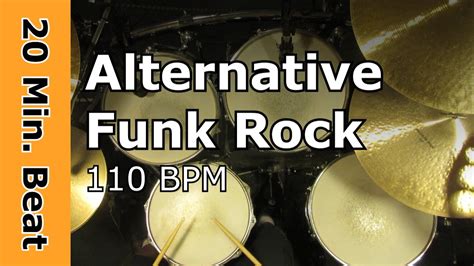 Alternative Funk Rock Drum Loop 110 BPM YouTube