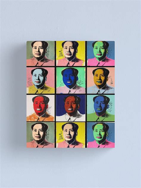 Mao Zedong Andy Warhol Pop Art Style Portraits Seamless Wallpaper