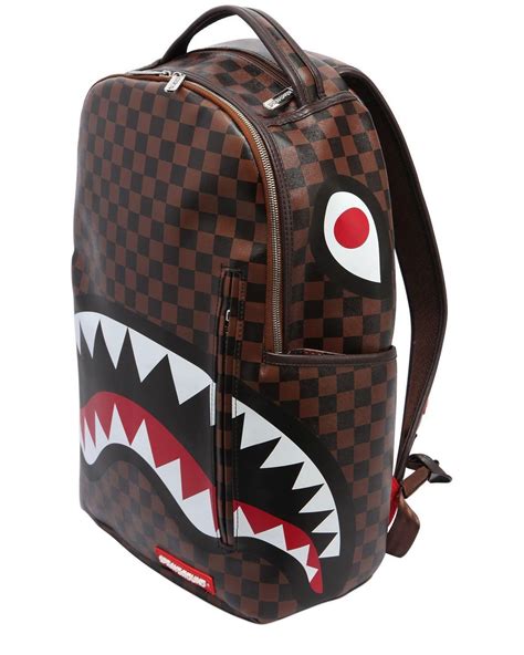 Sprayground Shark In Paris Faux Leather Backpack For Men Lyst