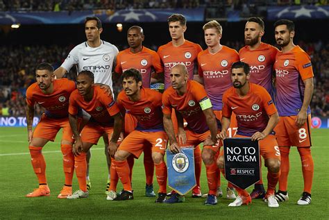 Manchester City Vs Barcelona Combined Starting Xi