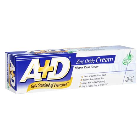 A&D Diaper Rash Cream with Aloe, 4 oz (113 g)