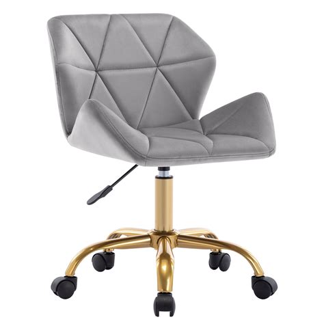 Duhome Elegant Lifestyle Modern Task Chair Velvet Swivel Desk Chair