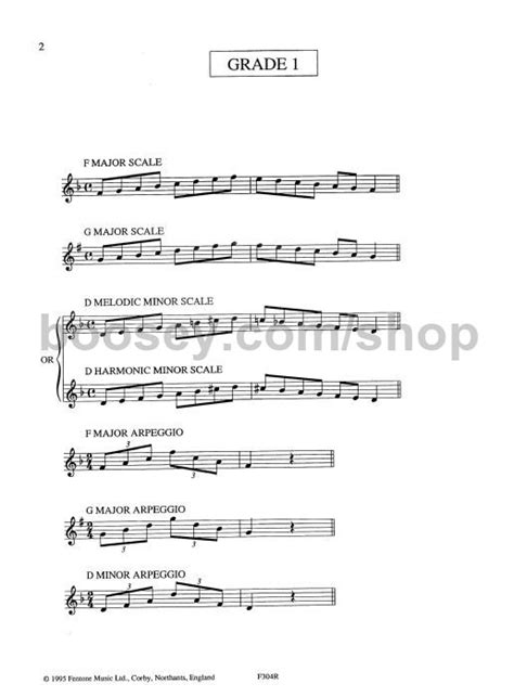 Scales And Arpeggios 1 8 Sax Oboe