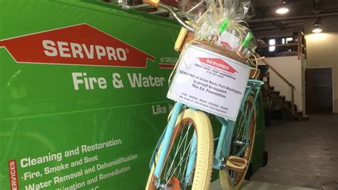 Servpro Of Great Neckport Washington Donates Bike To Long Island