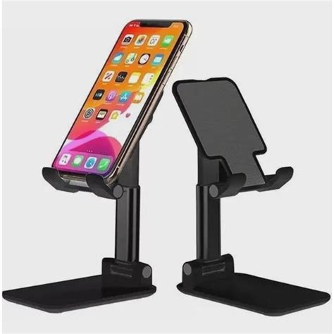 Suporte Metal De Mesa P Ipad Iphone Celular Ajust Vel Resistente Abs