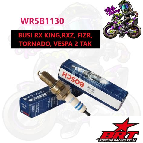 Jual BUSI RACING BOSCH BRT IRIDIUM 2TAK RX KING RXK RXZ F1ZR FIZR ALFA