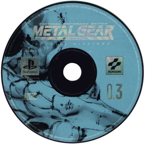 Metal Gear Solid Vr Missions Cover Or Packaging Material Mobygames