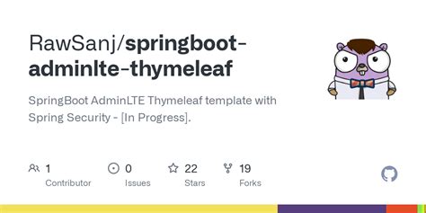 GitHub RawSanj Springboot Adminlte Thymeleaf SpringBoot AdminLTE