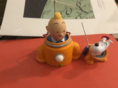 Tintin Statuettes Tintin Et Milou Lune Herg Moulinsart Pixi Leblon Eur