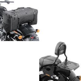 Set Sissy Bar Cl Avec Porte Bagages Compatible Avec Softail Sport