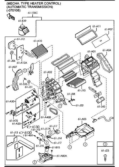 E A Core Heater Unit Mazda Yoshiparts