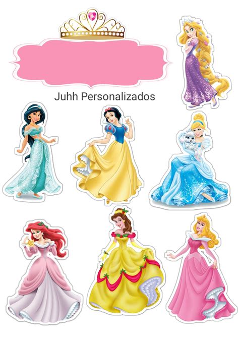 Topo De Bolo Das Princesas Para Editar Disney Princess Birthday Cakes Sexiz Pix