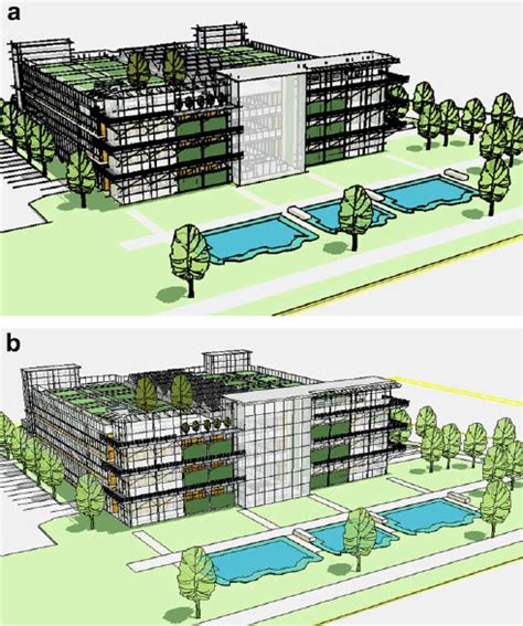 Alternative Rendering Styles In Google Sketchup Which Imply Differing