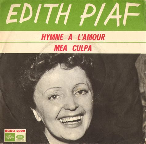 Edith Piaf Hymne A Lamour Mea Culpa 1966 Vinyl Discogs