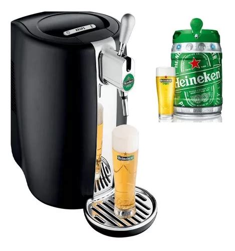 Chopeira Eletrica Heineken Krups Beertender Gratis Barril 5l Frete grátis