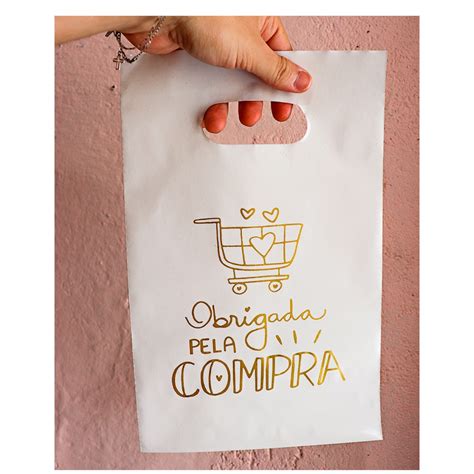 Sacolas Pl Sticas X Personalizada Frase Gratid O Lindas