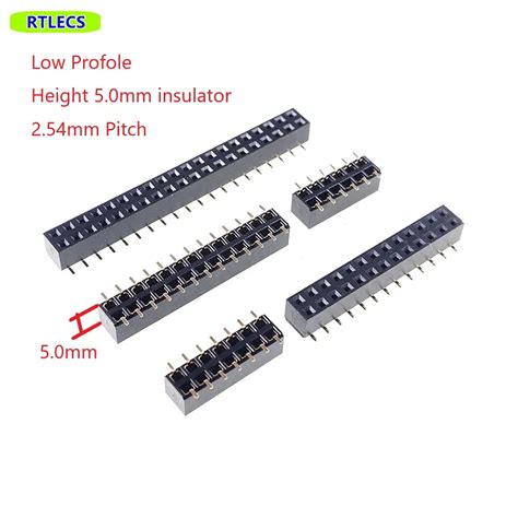 100 Pcs Low Profile SMT Female Header Socket 2 54 Mm 0 100 Pitch 12 14