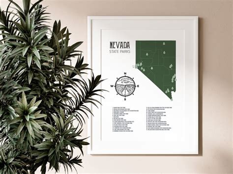 Nevada State Parks Map State Parks Nevada State Nevada