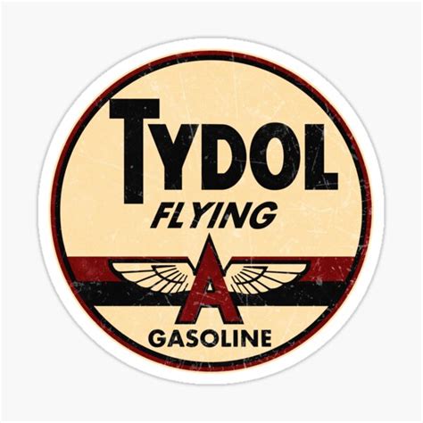 Tydol Flying Vintage Gasoline Station Sticker For Sale By Turboscope