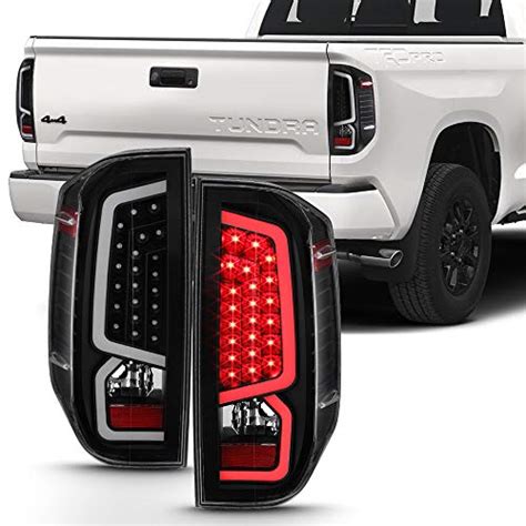 Acanii For Toyota Tundra Pickup Black Housing Led Tube Tail