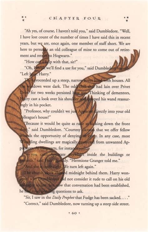 Harry Potter Book Page Art Print On Book Page Harry Potter