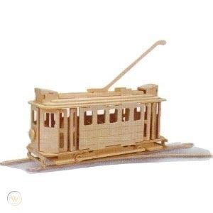 Woodcraft Construction Kit Vehicles Tram Model P306 | #163487229