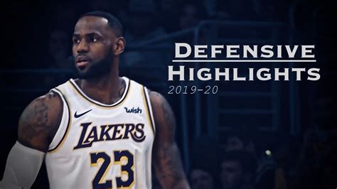 Lebron James Defensive Highlights 2019 20 Youtube