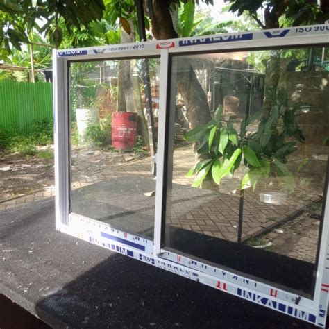 Jual Kusen Jendela Aluminium Sliding Lxt 120 X 120 Include Packing Kayu