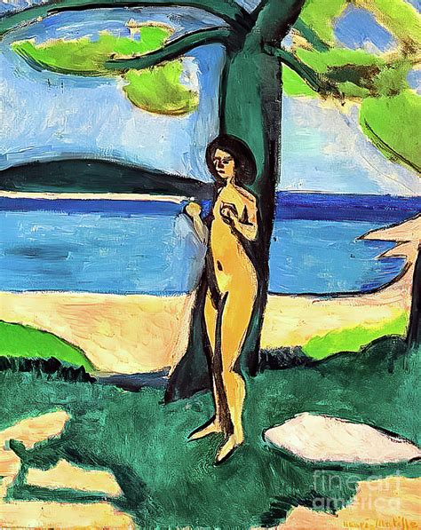 Nude Beside The Sea I By Henri Matisse 1909 Painting By Henri Matisse